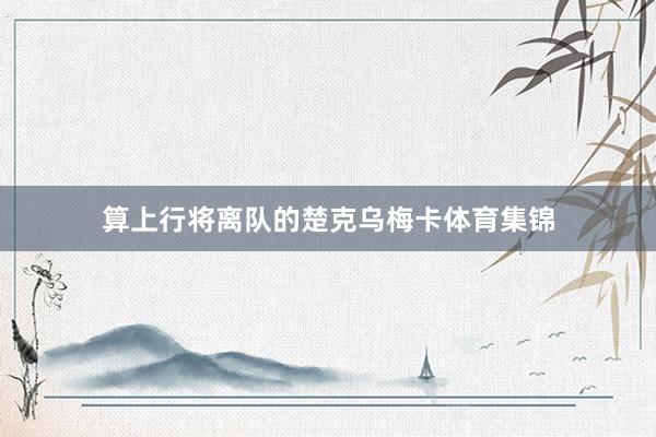 算上行将离队的楚克乌梅卡体育集锦