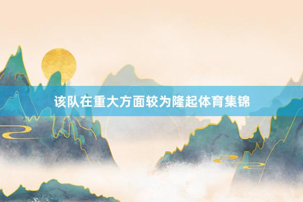 该队在重大方面较为隆起体育集锦