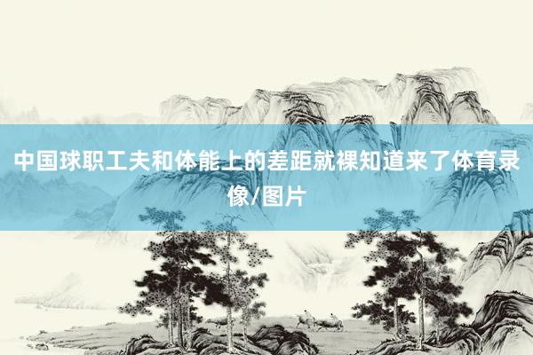 中国球职工夫和体能上的差距就裸知道来了体育录像/图片