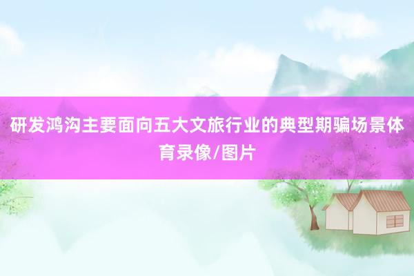 研发鸿沟主要面向五大文旅行业的典型期骗场景体育录像/图片