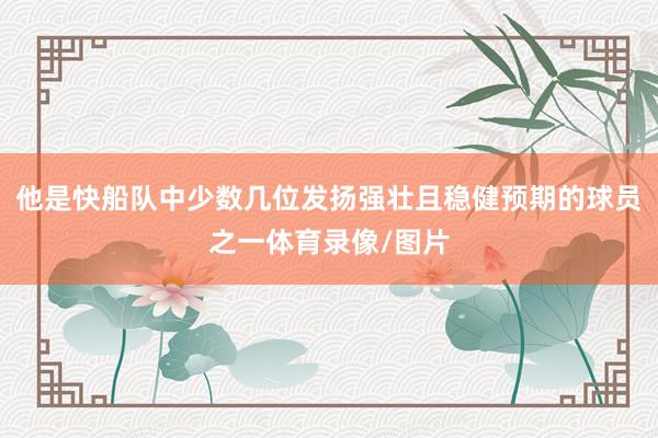 他是快船队中少数几位发扬强壮且稳健预期的球员之一体育录像/图片