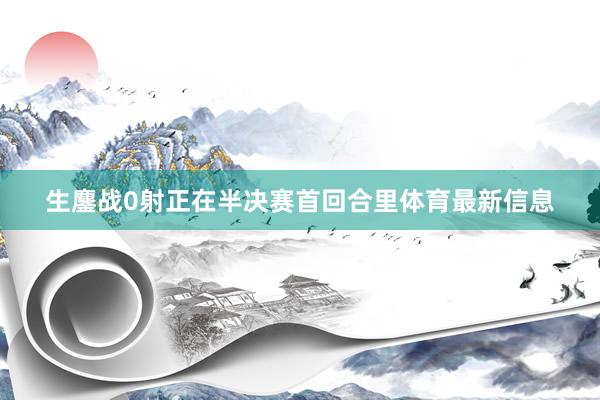 生鏖战0射正在半决赛首回合里体育最新信息
