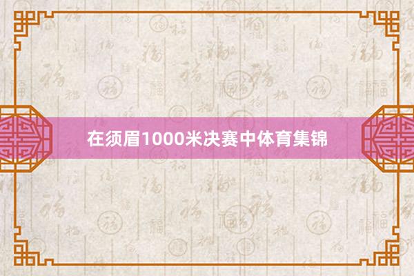 在须眉1000米决赛中体育集锦