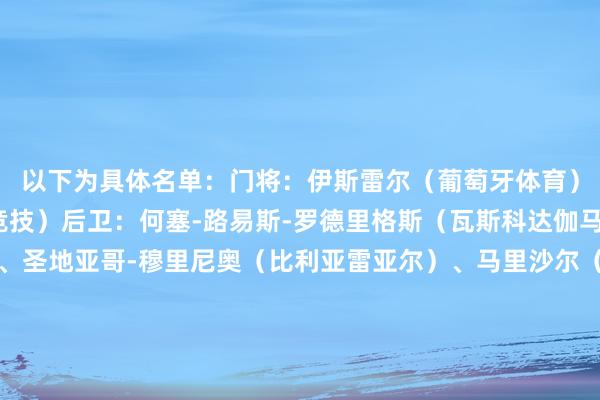 以下为具体名单:门将:伊斯雷尔(葡萄牙体育)、菲尔马林(托利马竞技)后卫:何塞-路易斯-罗德里格斯(瓦斯科达伽马)、布埃诺(狼队)、圣地亚哥-穆里尼奥(比利亚雷亚尔)、马里沙尔(莫斯科迪纳摩)、萨拉基(博卡后生)、萨纳布里亚(圣路易斯竞技)中场:尼古拉斯-丰塞卡(莱昂)、埃米利亚诺-马丁内斯(帕尔梅拉斯)、阿马罗(蒙得维的亚利物浦)先锋:拉昆塔纳(巴甘蒂诺红牛)、法昆多-托雷斯(帕尔梅拉斯)、萨拉