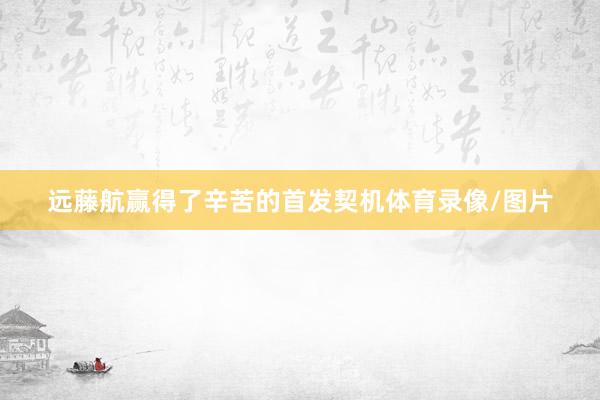 远藤航赢得了辛苦的首发契机体育录像/图片