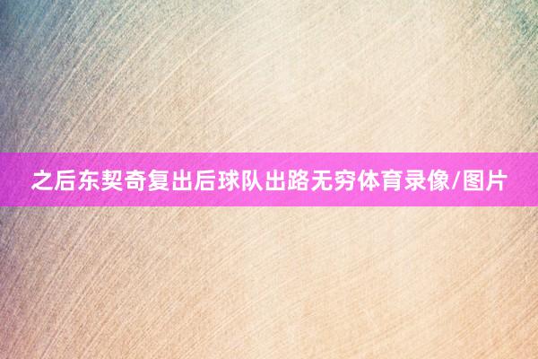 之后东契奇复出后球队出路无穷体育录像/图片