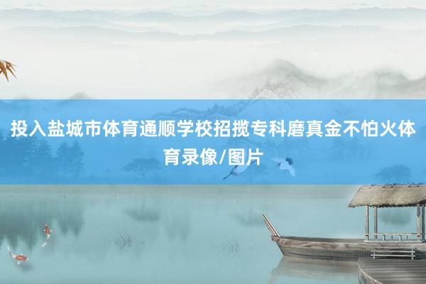 投入盐城市体育通顺学校招揽专科磨真金不怕火体育录像/图片