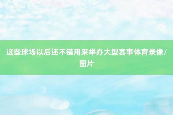 这些球场以后还不错用来举办大型赛事体育录像/图片