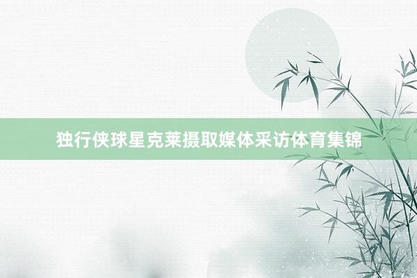 独行侠球星克莱摄取媒体采访体育集锦