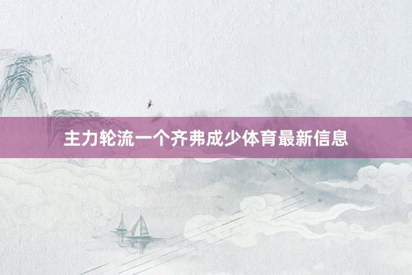 主力轮流一个齐弗成少体育最新信息