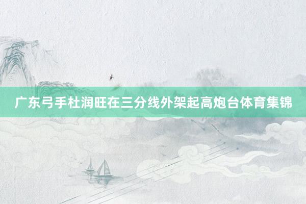 广东弓手杜润旺在三分线外架起高炮台体育集锦