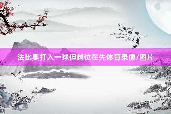 法比奥打入一球但越位在先体育录像/图片