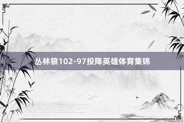 丛林狼102-97投降英雄体育集锦