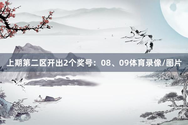 上期第二区开出2个奖号:08、09体育录像/图片