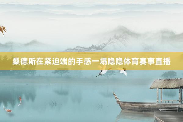 桑德斯在紧迫端的手感一塌隐隐体育赛事直播