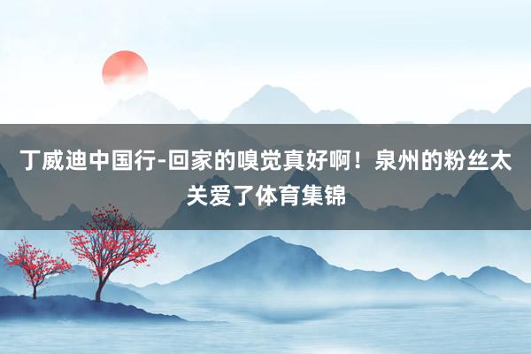 丁威迪中国行-回家的嗅觉真好啊！泉州的粉丝太关爱了体育集锦